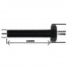 Parafuso Sextavado Ao 8.8  M8 x 45MM MA DIN 933 ROSCA INTEIRA