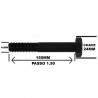 Parafuso Sextavado Ao 8.8  M16 x 150MM MB DIN 960 M16-1.50x150 ROSCA PARCIAL