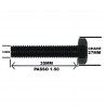 Parafuso Sextavado Ao 8.8  M18 x 35MM MB DIN 961 M18-1.50x35 ROSCA INTEIRA