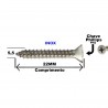 Parafuso Auto Atarraxante Chata Inox A2 304 5,5x22