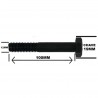 Parafuso Sextavado Ao 8.8  M12 x 100MM MA DIN 931 ROSCA PARCIAL