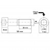 Parafuso Cabea Cilindrica com Sextavado Interno Allen M8x120 M8-1.25x120 MA