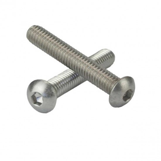 Parafuso Sextavado Interno Allen Abaulada Inox MA 4 X 16 A2 304 Allen M4-0.70X16 A2