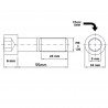 Parafuso Cabea Cilindrica com Sextavado Interno Allen M6x55 M6-1.00x55 MA