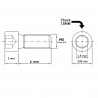 Parafuso Cabea Cilindrica com Sextavado Interno Allen M2x6 M2-0.40x6 MA