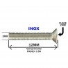 Parafuso Sextavado Interno Allen Chata Inox MA 3 X 12 A2 304 Allen M3-0.50X12 A2